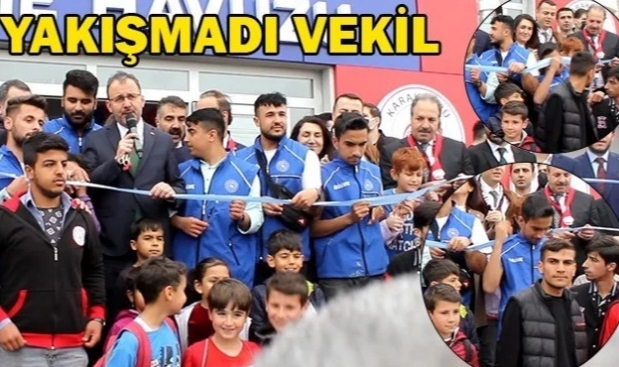 Genç sporcu vekil yüzünden kurdele kesemedi!