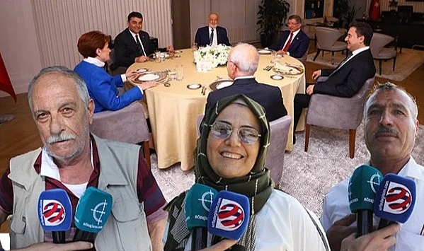 Vatandaşlar; Altılı masa sıfır çekecek