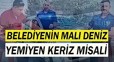 Zabıta ekibi özel aracı gibi misafirliğe mi gitti?