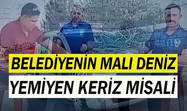 Zabıta ekibi özel aracı gibi misafirliğe mi gitti?