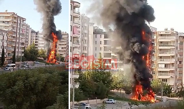 Alev topuna dönen trafo paniğe neden oldu