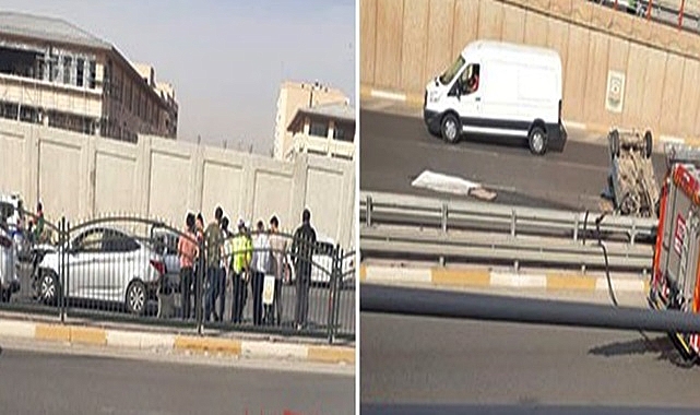 Şanlıurfa'da merkezde zincirleme kaza! Yaralılar var