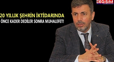 Ak Parti Urfa İl Başkanı topu muhalefete attı!