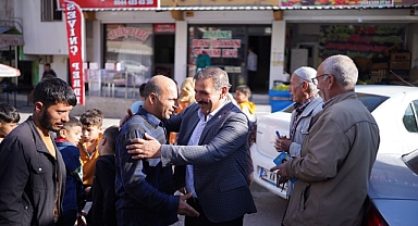 İYİ PARTİ ADAYI YETİM, DİREKLİ ESNAFININ SORUNLARINI DİNLEDİ