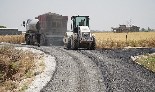 Haliliye kırsalında asfalt çalışması sürüyor