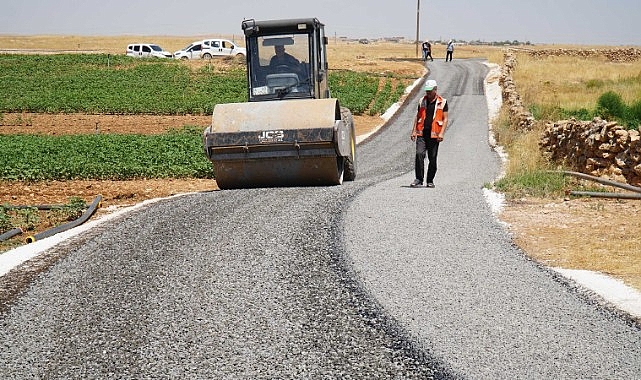 Haliliye kırsalında sathi asfalt çalışması tamamlandı