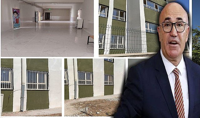 Tanal'dan orta hasarlı olan okulun az hasarlıya çevrilmesi