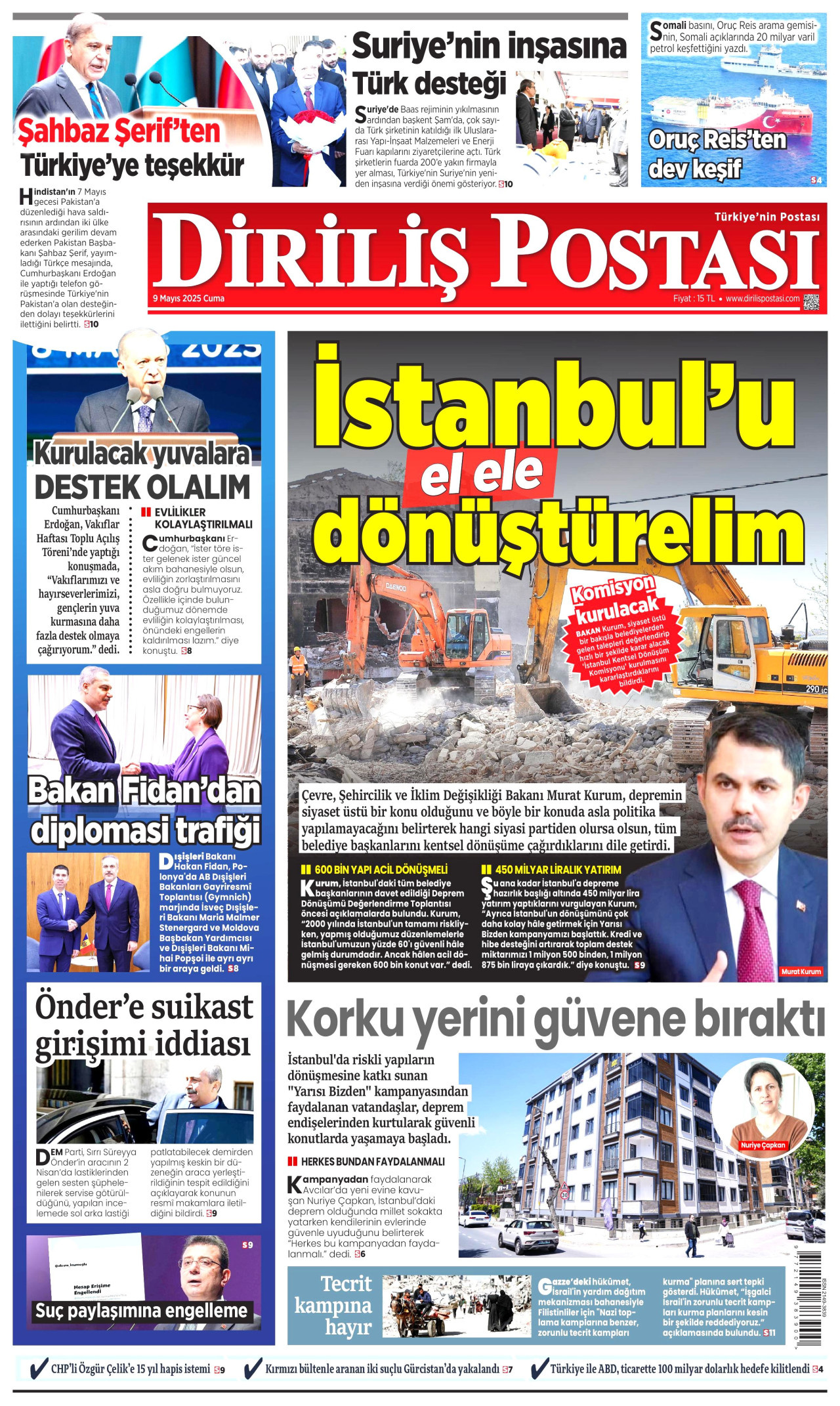 DİRİLİŞ POSTASI Gazete Manşeti