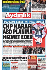 AYDINLIK GAZETESİ Gazete Manşeti