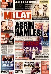 MİLAT Gazete Manşeti