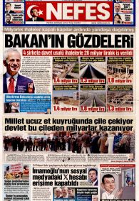 NEFES Gazete Manşeti