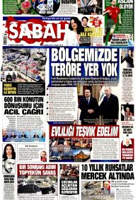 SABAH Gazete Manşeti