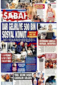 SABAH Gazete Manşeti