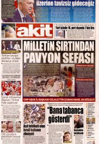 Yeni Akit Gazetesi Gazete Manşeti