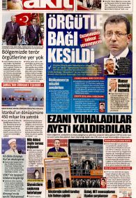 YENİ AKİT Gazete Manşeti