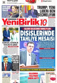 Yeni Birlik Gazete Manşeti