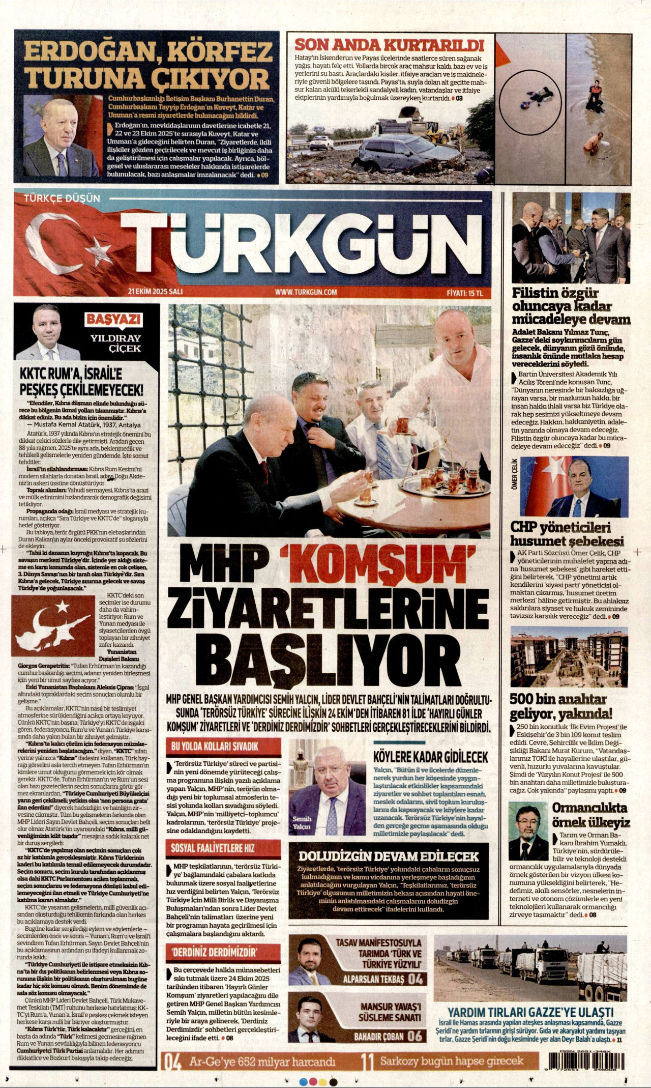 TÜRKGÜN Gazete Manşeti